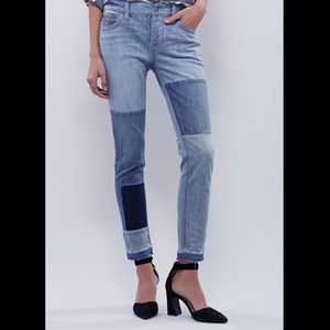 Free People Jax Patched Jeans - image 1